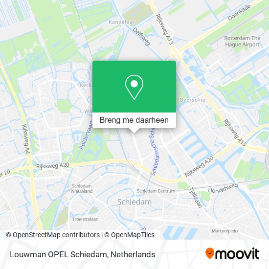 Louwman OPEL Schiedam kaart