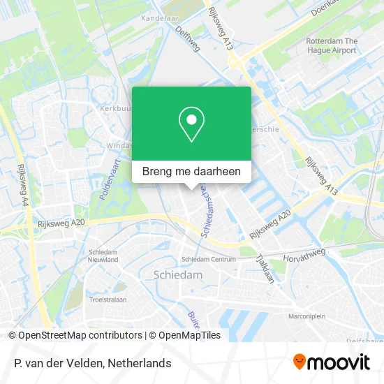 P. van der Velden kaart