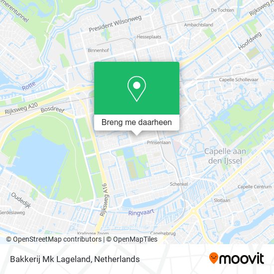 Bakkerij Mk Lageland kaart
