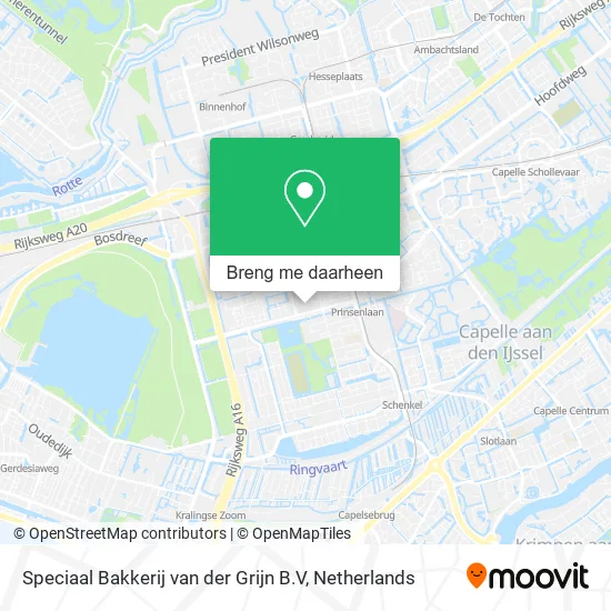 Speciaal Bakkerij van der Grijn B.V kaart