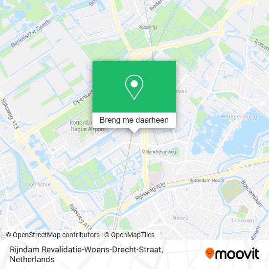 Rijndam Revalidatie-Woens-Drecht-Straat kaart