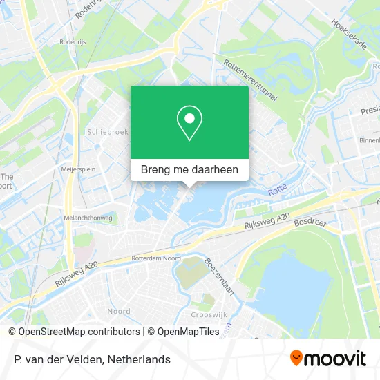 P. van der Velden kaart