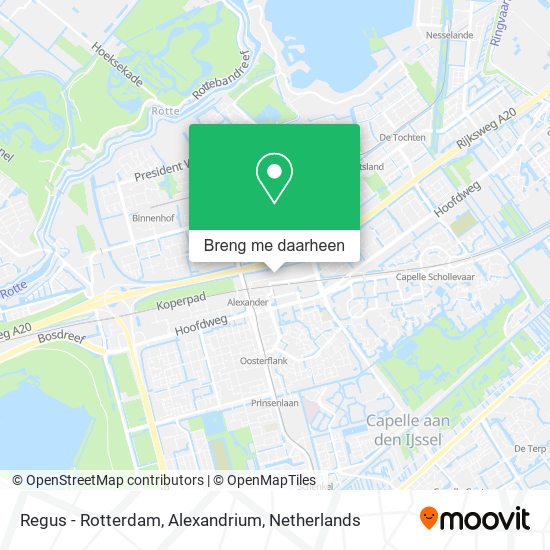 Regus - Rotterdam, Alexandrium kaart