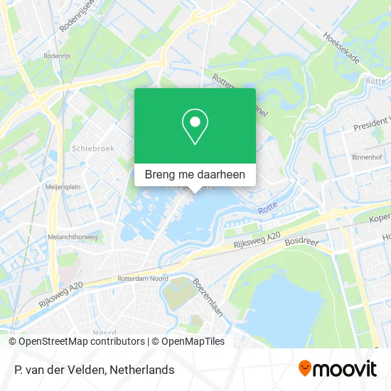 P. van der Velden kaart