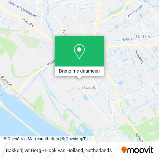 Bakkerij vd Berg - Hoek van Holland kaart