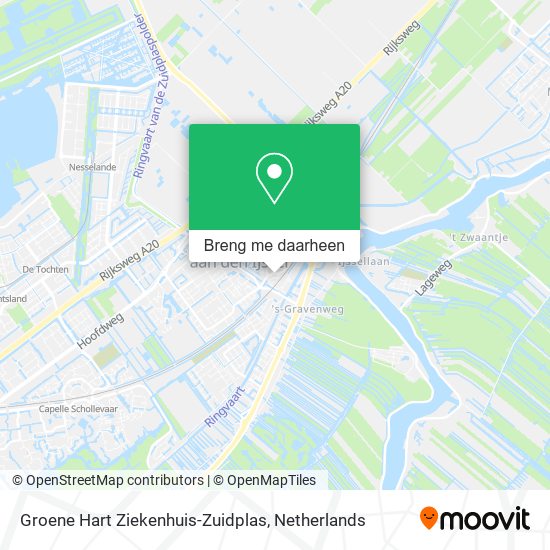 Groene Hart Ziekenhuis-Zuidplas kaart