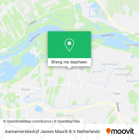 Aannemersbedrijf Jansen Maurik B.V kaart
