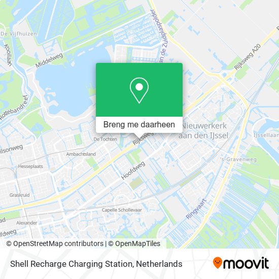 Shell Recharge Charging Station kaart