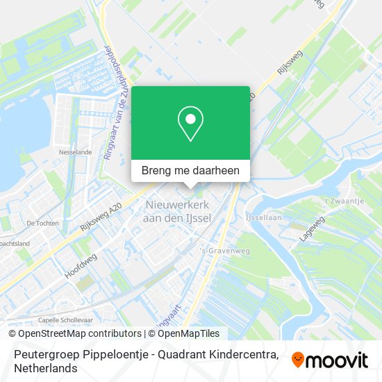 Peutergroep Pippeloentje - Quadrant Kindercentra kaart