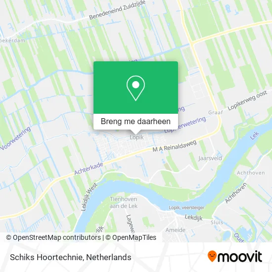 Schiks Hoortechnie kaart