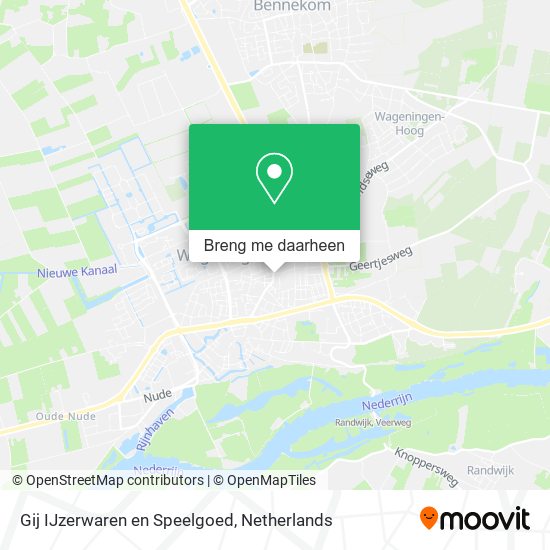 Gij IJzerwaren en Speelgoed kaart