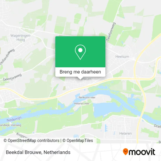 Beekdal Brouwe kaart
