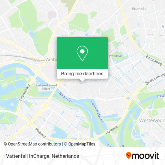 Vattenfall InCharge kaart
