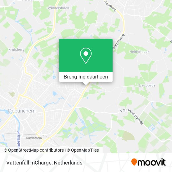 Vattenfall InCharge kaart