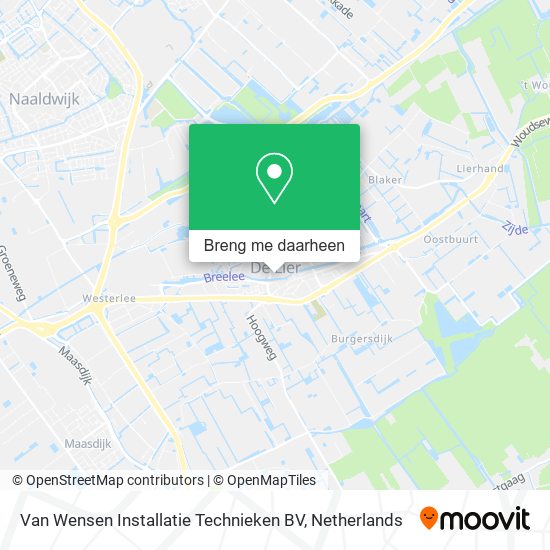 Van Wensen Installatie Technieken BV kaart