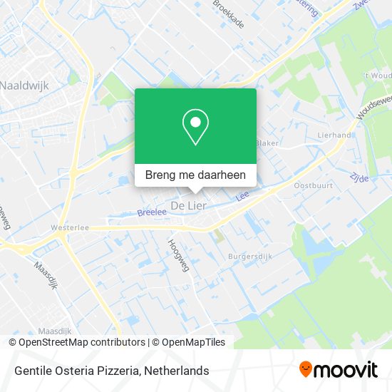 Gentile Osteria Pizzeria kaart