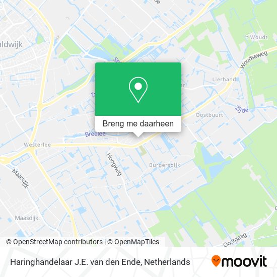 Haringhandelaar J.E. van den Ende kaart