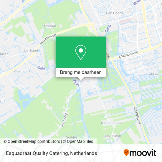 Esquadraat Quality Catering kaart