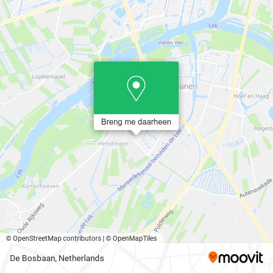 De Bosbaan kaart