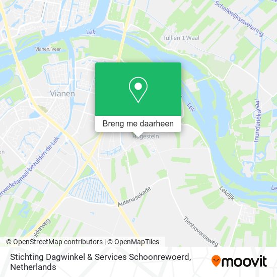 Stichting Dagwinkel & Services Schoonrewoerd kaart