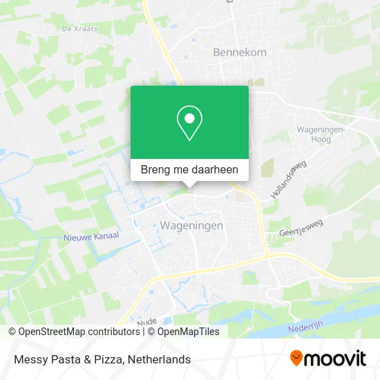 Messy Pasta & Pizza kaart