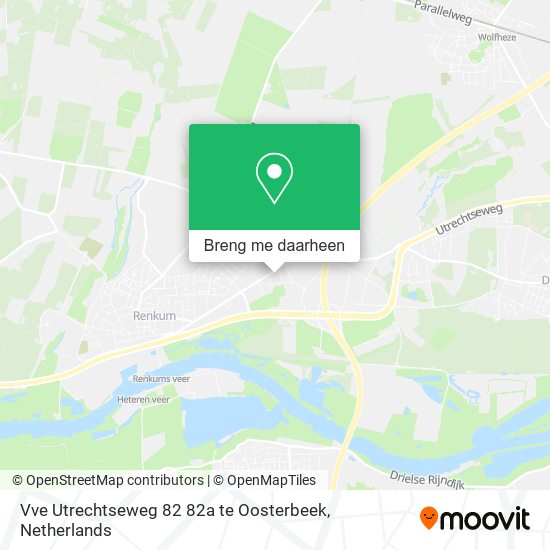 Vve Utrechtseweg 82 82a te Oosterbeek kaart