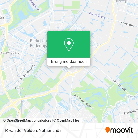 P. van der Velden kaart