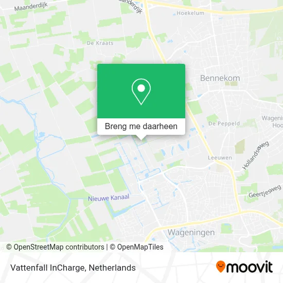 Vattenfall InCharge kaart