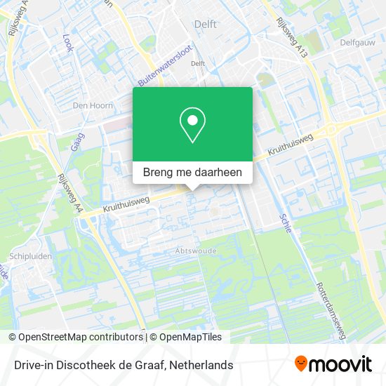 Drive-in Discotheek de Graaf kaart