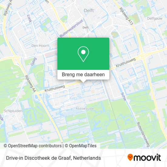 Drive-in Discotheek de Graaf kaart