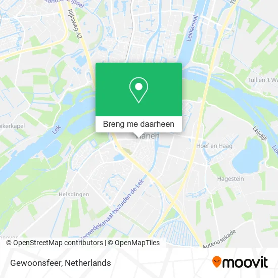 Gewoonsfeer kaart