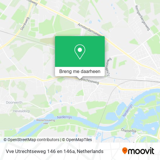 Vve Utrechtseweg 146 en 146a kaart