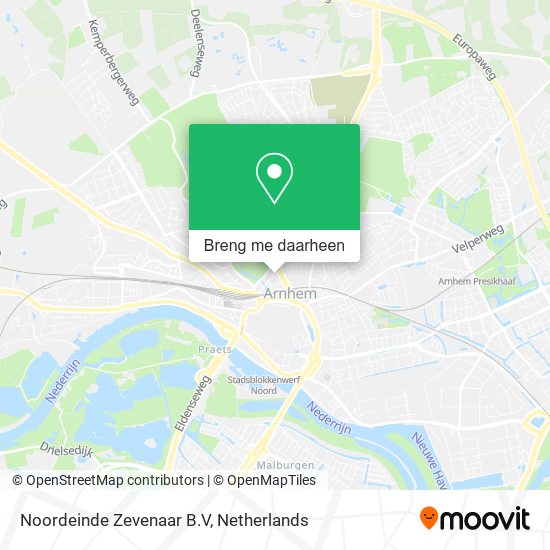 Noordeinde Zevenaar B.V kaart