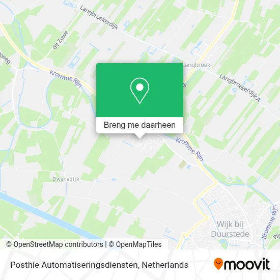 Posthie Automatiseringsdiensten kaart