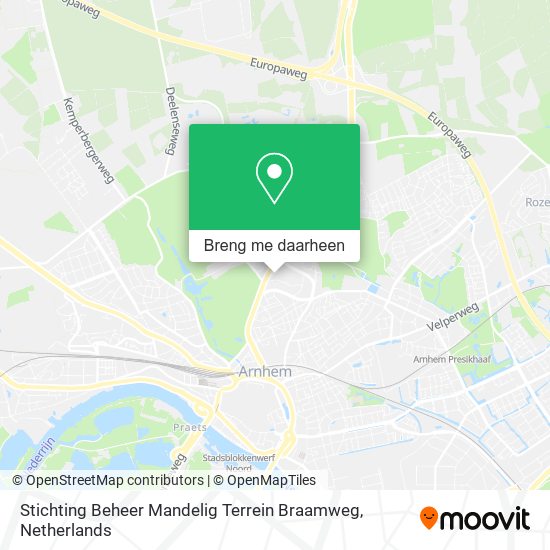 Stichting Beheer Mandelig Terrein Braamweg kaart