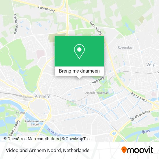 Videoland Arnhem Noord kaart