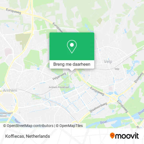 Koffiecas kaart