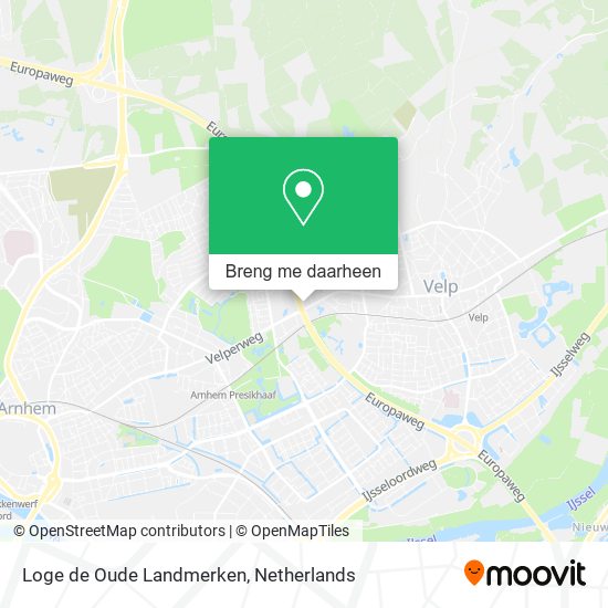 Loge de Oude Landmerken kaart