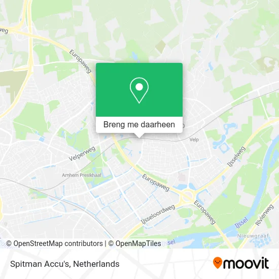 Spitman Accu's kaart