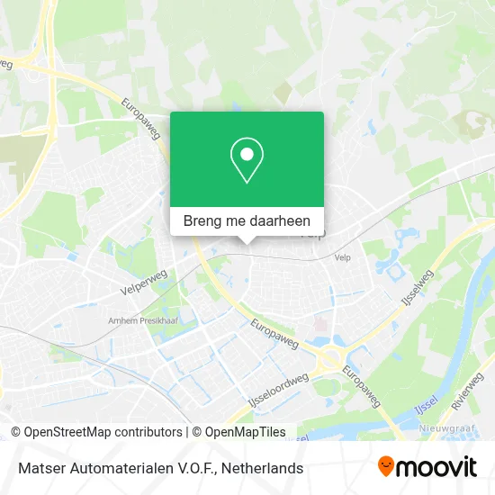 Matser Automaterialen V.O.F. kaart