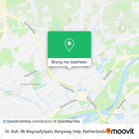 St. Beh. Rk Begraafplaats Bergweg Velp kaart