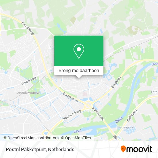 Postnl Pakketpunt kaart