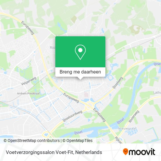 Voetverzorgingssalon Voet-Fit kaart