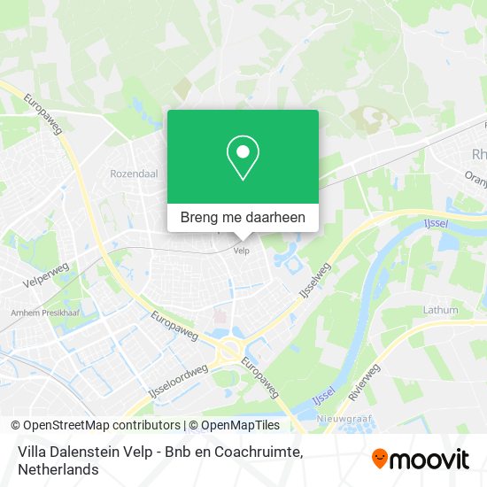 Villa Dalenstein Velp - Bnb en Coachruimte kaart