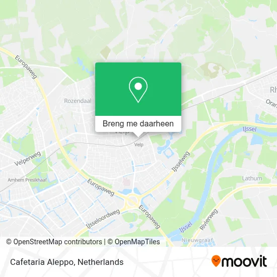 Cafetaria Aleppo kaart