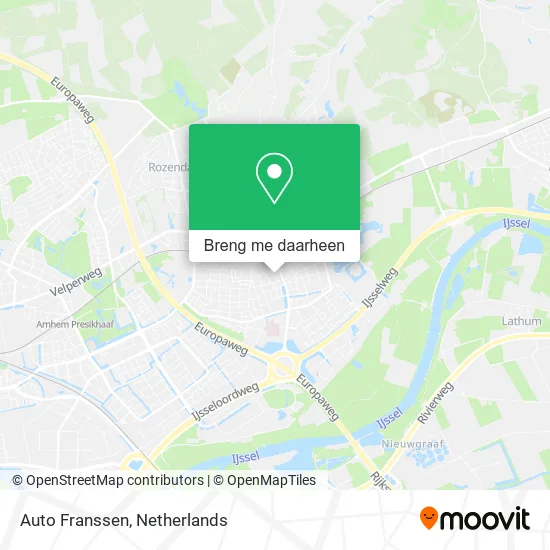 Auto Franssen kaart