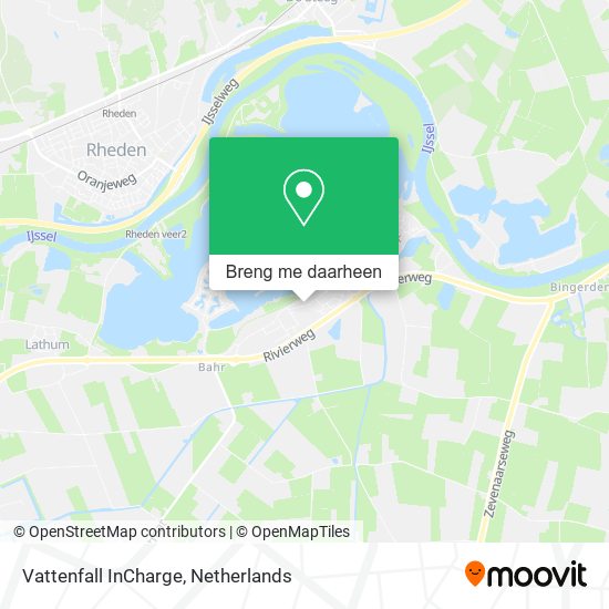 Vattenfall InCharge kaart