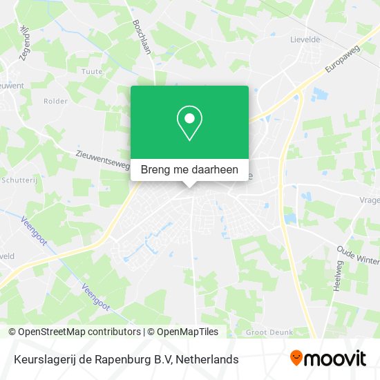 Keurslagerij de Rapenburg B.V kaart