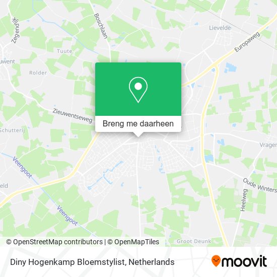Diny Hogenkamp Bloemstylist kaart