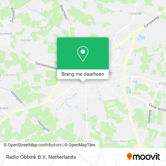 Radio Obbink B.V. kaart